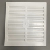 Grille d'aération carrée en plastique avec plusieurs tailles réglables, design moderne