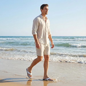 Sandales tendance grande taille EUR 40-47 pour hommes, antidérapantes, respirantes, semelle en caoutchouc, look décontracté é<span class=keywords><strong>l</strong></span>égant, usage quotidien estival en extérieur, en cuir - Product Image 6