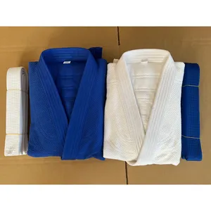 Großhandel maßge schneiderte 450g/m² Baumwolle Kampfkunst Judo Anzug Kimono Judo Gi Judo Uniform