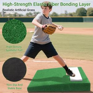 Vente en gros d'usine, équipement de terrain de <span class=keywords><strong>baseball</strong></span>/softball portable et durable en PP/EVA, 76x76 cm, logo personnalisé, monticule de lanceur - Product Image 3