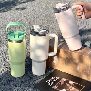 Big Mac tasse de paille <span class=keywords><strong>Pro</strong></span> bureau maison voiture mode acier inoxydable grande capacité scellé étanche 40oz - Product Image 4