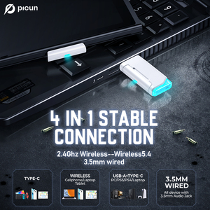 Picun UG-08S 7.1 3D Surround Âm Thanh Bluetooth 2.4Ghz Chơi Game Tai Nghe Không Dây Trò Chơi Tai Nghe - Product Image 6