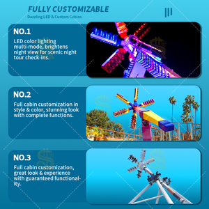 Atracción de Alta Velocidad Extrema Tipo Tornado, Equipo de Parque de Diversiones, Molino de Viento Gigante Giratorio - Product Image 4