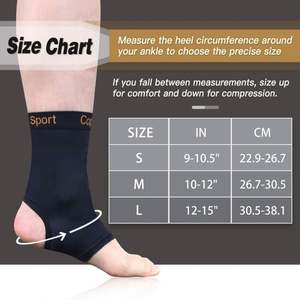 2024 produk baru penjepit pendukung pergelangan kaki kain infusi tembaga tipis bernapas sepak bola basket - Product Image 3