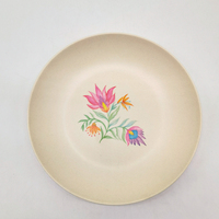 Ensemble de vaisselle à base de plantes en PLA, ensemble de vaisselle Durable, assiettes et bols en bambou, réutilisables et lavables au lave-vaisselle en bambou