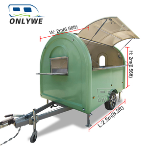 ONLYWE New Concession Stand Trailer Mini Mobile Food <strong>Cart</strong> Design Fryer Kitchen Vintage Restaurant Turkey Food Truck Australia