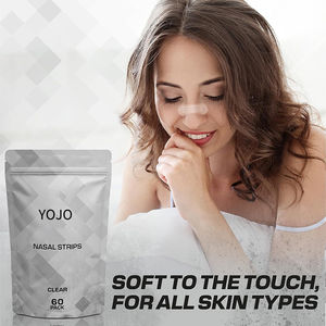 Tiras Nasales YOJO para Mejorar la Respiración |   Tiras Nasales Anti Ronquidos y para Dormir Mejor (60 Unidades, Transparentes) - Facilitan la Respiración, Detienen los Ronquidos - Product Image 1