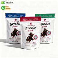 Fabricant de sachets stand-up personnalisés, étanches, résistants à l'humidité, refermables avec fermeture éclair, pour chewing-gum, aliments pour animaux de compagnie