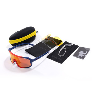 Kapvoe Cycling <b>Glasses</b> Full Rim Spherical Polycarbonate Lens UV Protection Anti Wind For Outdoor Sports Men - Product Image 5