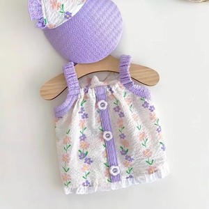 Venta al por mayor de ropa de verano para perros, vestido veraniego para mascotas con tirantes florales para perros pequeños, lindos estilos coreanos, suministros de ropa - Product Image 3
