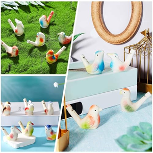 Regalos para Niños con Forma de Animales Adorables, Silbato de Cerámica con Forma de Pájaro Acuático, Ocarina, Juguetes de Baño para Niños, Silbatos Artesanales de Arcilla Retro, Recuerdos para Fiestas - Product Image 5