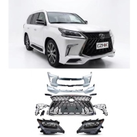 Kit carrosserie 2008-2015 pour LEXUS LX570, mise à niveau 2016, phares sport, kit carrosserie avant, pare-chocs, calandre, phare, feu antibrouillard, pièces de voiture