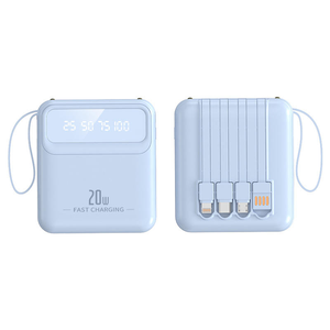 מוצר חדש 5000mah בנק כוח טעינה מהירה של 3 כבל חשמל - Product Image 2