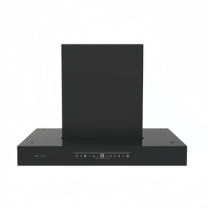 Hotte aspirante moderne noire ARCTURUS avec boutons multifonctions et éclairage LED pour la cuisine quotidienne familiale - Product Image 6
