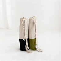 Tapis et sac de yoga de voyage en lin naturel biologique personnalisé, coton chanvre, écologique, antidérapant et durable, en jute à vendre
