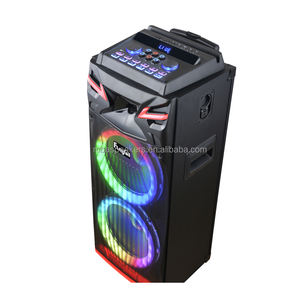 Máquina de Karaoke DSP con Dos Micrófonos Inalámbricos UHF, Altavoz de Escritorio LED RGB 5.3, Grabación Vocal, Cambio de Tono, Funciona con Batería - Product Image 3