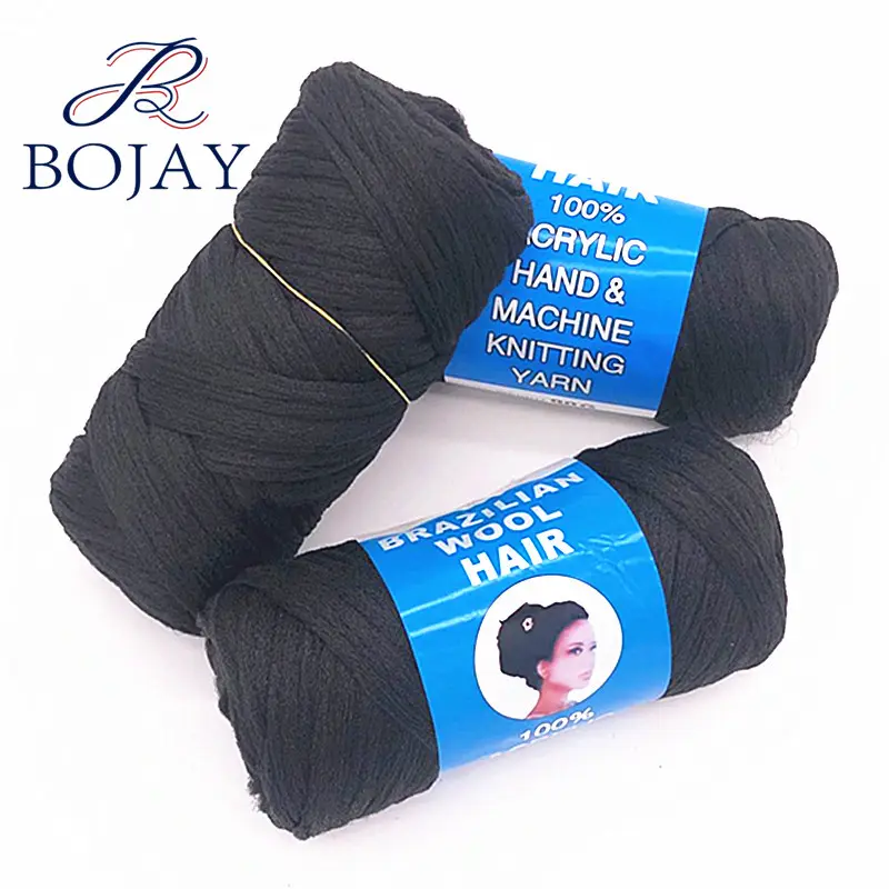 Bojay Wholesales Cheap Price Fancy 100% Acrylic Hair Brazilian Wool yarn