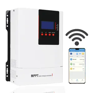 Nouveau 12V/24v/36v/48v Auto MPPT contrôleur de Charge solaire 30a 40a 50a 60a 80a 100 a contrôleurs de Charge de panneau solaire avec WIFI