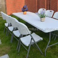 Nouvelle collection, table pliante standard de 180 cm, best-seller, mobilier de salle à manger moderne pour appartement et hôtel