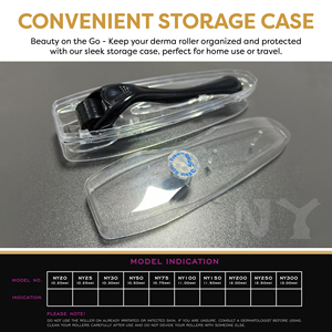 Terapia de inducción de colágeno personalizada Skin Glowing Microneedle Derma Roller 540 agujas para uso doméstico - Product Image 6