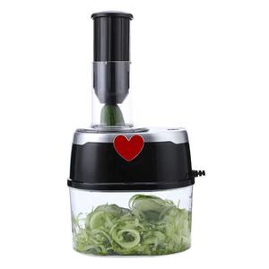 Trancheur <span class=keywords><strong>de</strong></span> <span class=keywords><strong>légumes</strong></span> <span class=keywords><strong>électrique</strong></span> rotatif à 4 lames, ménage Commercial, nouveau - Product Image 4