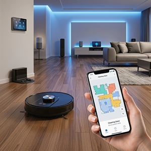 QV2L-SH, Aspiradora Robótica Inteligente con Navegación LDS, Limpieza Automática, Uso en Hoteles, Aspiradora Robótica Húmeda y Seca con Control por Aplicación de Teléfono Inteligente - Product Image 5