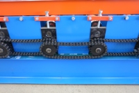 Machine de formage à rouleaux pour capuchons de toit 312, 12-18 m/min, largeur d'alimentation 600 mm, pour les entreprises de construction et de vente de tôles d'acier