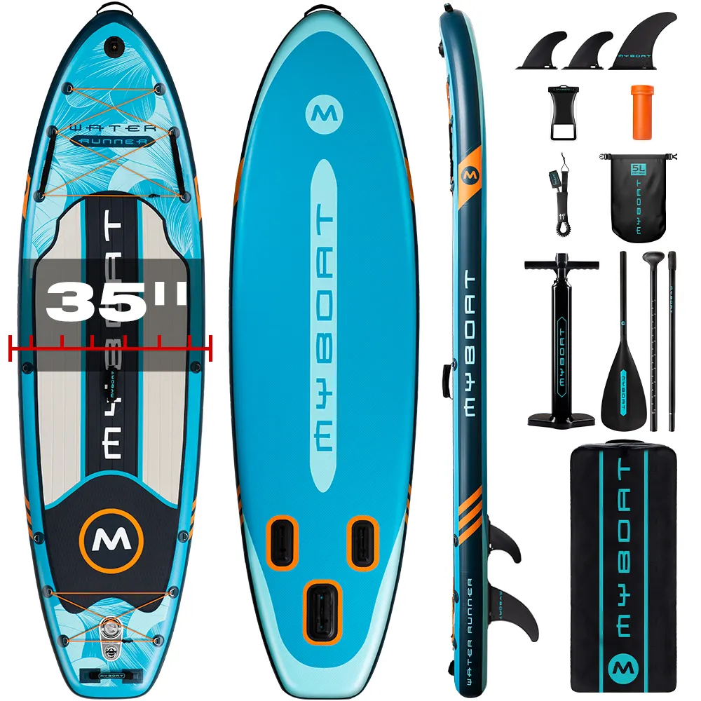 Water sports wholesale 10'6"x35"x6'' surfing Inflatable sub water board surf sup paddle board padel board