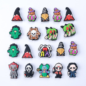 Usine en gros Halloween Silicone perles bricolage stylo focal nain dispersé squelette humain perles focales pour accessoires - Product Image 1