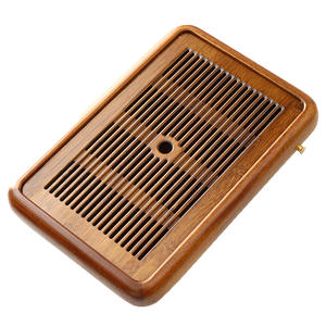 Bandejas de madera maciza al por mayor para uso doméstico y de oficina, bandejas para almacenamiento y drenaje de agua, mesas de madera para té con diseño de ala de pollo. - Product Image 6