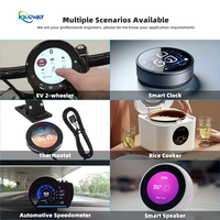 Layar LCD TFT Bulat 2.1 3.4 5 Inci 800*800 Antarmuka Mipi 3.4'' Panel Layar TFT Lingkaran