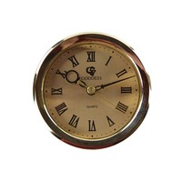 Reloj clásico de cuarzo, de buena calidad, color dorado