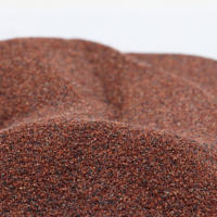 Granat abrasif Hard Rock 80 Mesh faible poussière haute densité sable de granat industriel rouge 80A pour découpe à jet d'eau et sablage