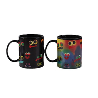 Logo personnalisé eau chaude couleur changeante tasses à café en gros 11 Oz tasse à café en céramique