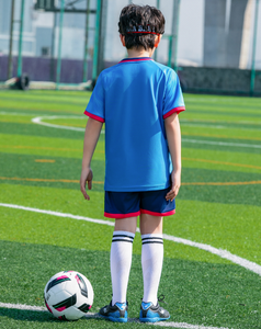 Setelan baju sepak bola Retro uniseks, setelan baju sepak bola lengan pendek untuk anak-anak dewasa, baju latihan pertandingan sepak bola - Product Image 5