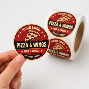 Custom Printing Roll Waterproof Vinyl Adhesive Seasoning Sauce Label Circle Round Brand Logo Sticker for Food Packaging - Product Image 4