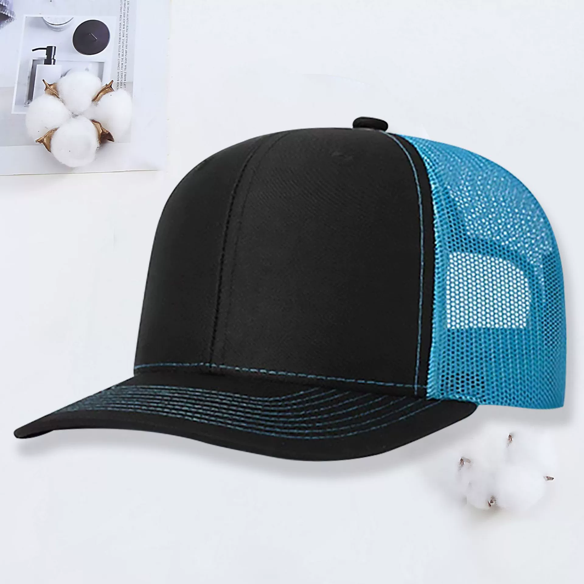 Negro/azul cielo