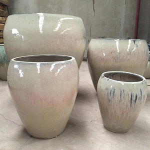 Горячий завод напрямую оптом Глазурованный керамический цветочный горшок для внутреннего/наружного использования - Product Image 1