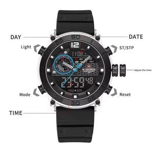 NAVIFORCE 6104 Hommes Léger Sport Double Affichage Heure Veilleuse Montres <span class=keywords><strong>Garçon</strong></span> Quartz Chronomètre Multifonctionnel Chronographe - Product Image 6
