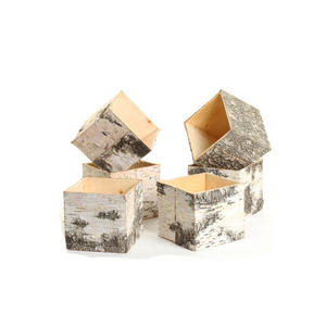 Maceta <span class=keywords><strong>de</strong></span> madera cuadrada pequeña Shabby Chic antigua personalizada, maceta <span class=keywords><strong>de</strong></span> madera <span class=keywords><strong>de</strong></span> 15cm <span class=keywords><strong>para</strong></span> plantas suculentas, flores <span class=keywords><strong>de</strong></span> jardín, gris y blanco - Product Image 5