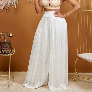 <span class=keywords><strong>Pantaloni</strong></span> da <span class=keywords><strong>donna</strong></span> a vita alta e ben elasticizzati da <span class=keywords><strong>donna</strong></span> a pieghe verde giallo nero Casual <span class=keywords><strong>pantaloni</strong></span> larghi larghi - Product Image 1