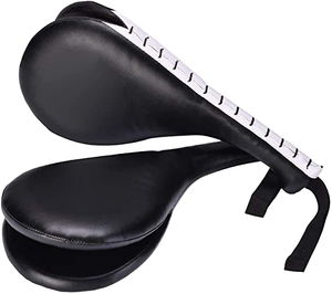 Arts martiaux Taekwondo Double coussin de frappe Raquettes souples Cuir PU Haute qualité Très résistant Logo/design personnalisé Unisexe Personnalisé - Product Image 4