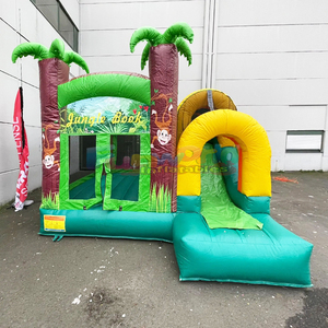 Chateau gonflable jungle combo <b>bouncer</b> commercial kids jumping house <b>inflatable</b> bouncy castle with slide - Product Image 6