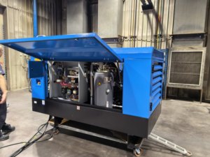 Compresseur d'air à vis diesel portable et efficace pour travaux de construction continus, sablage, forage et usages industriels - Product Image 4