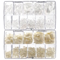 550 pièces de faux ongles d'orteils transparents, sans couture, couleur naturelle, patchs de beauté pour les pieds, ongles d'orteils courts, pointes d'ongles pour les pieds