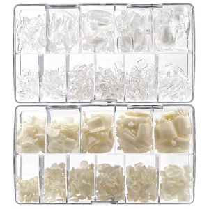 550 pièces de faux ongles d'orteils transparents, sans couture, couleur naturelle, patchs de beauté pour les pieds, ongles d'orteils courts, pointes d'ongles pour les pieds - Product Image 3