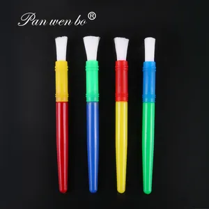 Art Supplies 10pcs Plastic Handle Paint Brush Set Professional Watercolor Paint Brushes Nylon Hair Artist Paint Brush