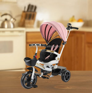 Bicicleta de <span class=keywords><strong>asiento</strong></span> <span class=keywords><strong>reclinable</strong></span> de 3 ruedas hecha en China para bebés, niños, <span class=keywords><strong>triciclo</strong></span> para niños pequeños con <span class=keywords><strong>asiento</strong></span> giratorio, <span class=keywords><strong>triciclo</strong></span> de juguete para montar - Product Image 5