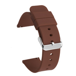 Brown- silver button switch ear