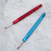 Reloj de aleación de aluminio, prensatelas de mano, hora y hora, ajuste de presión de segunda mano, herramienta de reparación para relojero, 2 uds.